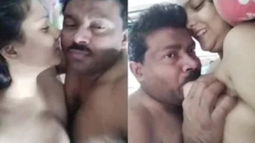 Maal bhabhi enjoying boobs sucking and sex with son’s teacher