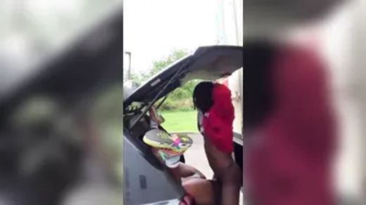 Fucking Her In The Car Boot In Public