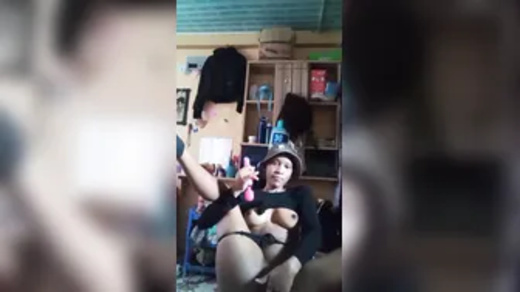 Ekasi Ama2000 Teen Dildo Fuck Till She Cums In Her Shop