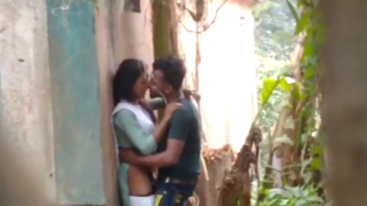 Horny School Girl Fucked Outdoor Close To The Farm