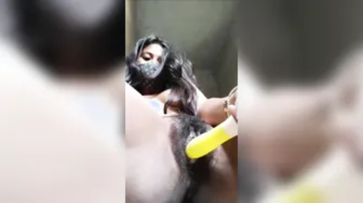 Durban Indian Hairy Pussy Solo With A Dildo