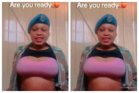 SANDF Female Soldier, Phindilesleper, Stripped Off Naked On Tiktok