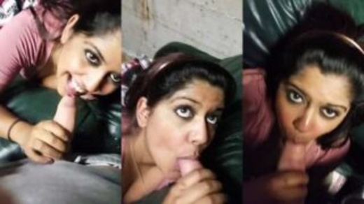 Beautiful Desi Girl Gives Blowjob To His Dick