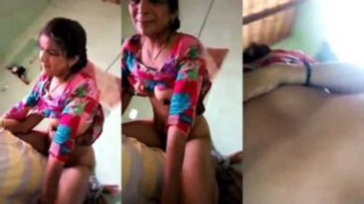 Dehati Aunty Riding Her Young Cousin’s Dick And Enjoying It