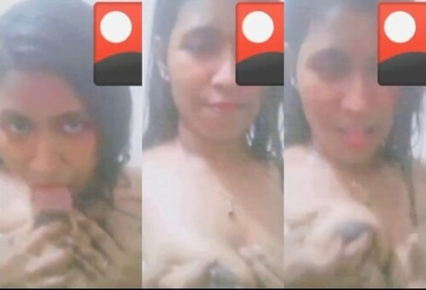 Playing & Licking My Nipple For My Crush